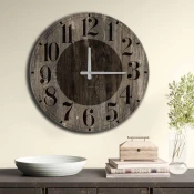 Opviq MDF Zidni sat 50cm Šareni