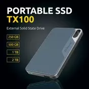 Intenso 1TB SSD TX100 500MB/s USB 3.2 Gen1x1 zunanji disk - modra