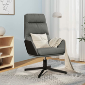 Greatstore Stol za sproščanje svetlo sivo blago