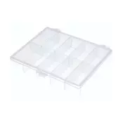 Klaser plasticni sa 10 pregrada providni NB-BOX10, (120x90x22)mm