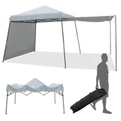 Costway Instant šotor s pokrovom za hitro postavitev 10x10 ft siv