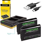 PATONA polnilec Photo Dual Quick Sony NP-BX1 + 2x baterija 1090mAh USB