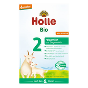 Holle KOZJE nadaljevalno mleko 2 po 6. mes, 400g, DEMETER (990)