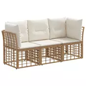 Set vanjskih sofa Prirodna Poliester