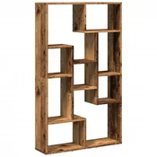 Vidaxl Knjižna omara starinski les 72x20x120,5 cm inženirski les