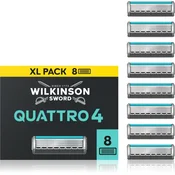Wilkinson Sword Quattro Titanium Sensitive nadomestne britvice 8 ks za moške