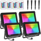 T-SUNUS RGB zunanji LED reflektor, 100 W, 2 kosa