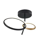 Rabalux Plafonjera Emilion, LED 24W, 1450lm, 4000K, 39cm, Crna