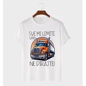 MAFIMI Muška majica Sve mi uzmite samo kamion ne dirajte, Bela