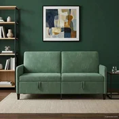 Sofa s pohranom Morska zelena 172 x 78 x 87 cm Poliester