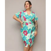 Resti Womens floral fabric dress PLUS SIZE