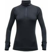 Devold ženski pulover Expedition Woman Zip Neck Black, S