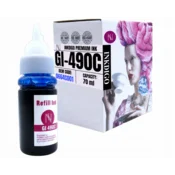 Inkdigo tusz GI490C kompatybilny z Canon Pixma G1400 G2411 G3411 G1411 Certyfikat TÜV