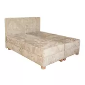 Boxspring krevet Houston 2119 (Bež) Boxspring, Bračni, Krem, 160x200, Tkanina, Dostupno, 165x215x115cm