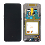 Samsung Galaxy A80 A805F - LCD zaslon + steklo na dotik + okvir (Phantom Black) - GH82-20348A, GH82-20390A, GH82-20368A Genuine Service Pack