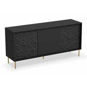 Ormaric Houston F101 Crna, Zlatna, 73x155x41cm, Laminirani iveral, Medijapan