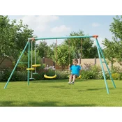 Fun Flip decija ljuljaška sa dva sedišta i klackalicom 300 × 150 × 180 cm - metalna konstrukcija ( SW-300-4S )