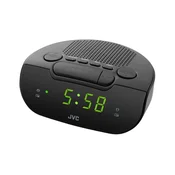 JVC radio ura RA-E111B AM/FM 0,3 W 2 alarma spanje dremež črne barve