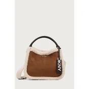 DKNY klasična torbica ženska iz imitacije semiša