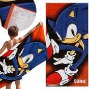 Sonic the Hedgehog Sonic Barvita, hitro sušeča plažna in kopalna brisača, 100% bombaž 70x140 cm