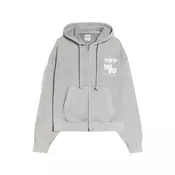 Bershka Jopa na zadrgo siva/bela
