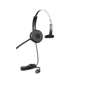 Lenovo 100 Mono Slušalke z mikrofonom Žični Naglavni trak Pisarna/klicni center USB vrsta-A Črna