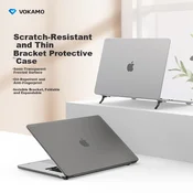 Vokamo Zaštitna maska sa postoljem za Apple MacBook Air 15, Crna