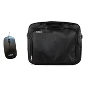Nilox Maletin Nilox Essential 2 + Raton 15,6 Negro, (21714437)