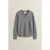 GANT Pulover Classic temno siva