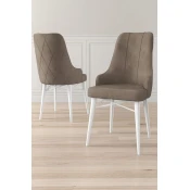 Hanah Home Set stolica Neta, 46x95x42 cm, 2 komada, Smede