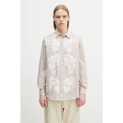 Bombažna srajca Aries Lace Overprinted Poplin Shirt