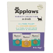 Ekonomicno pakiranje Applaws Pouch u temeljcu 24 x 70 g - Mješovito pakiranje s tunom i piletinom (3 vrste)