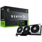 Grafička MSI GeForce RTX5080 Ventus 3X OC Plus, 16GB GDDR7 912-V531-264