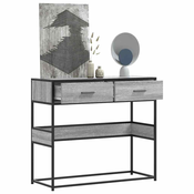 Konzolni stol boja hrasta 90x35x80 cm konstruirano drvo