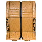 Ščitniki za noge za vratarja CCM Eflex 7.9 Camel/Black Senior 34 + 2 palca