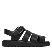Sandali Calvin Klein Sq Molded Sndl Fisher Lth HW0HW02870 Črna