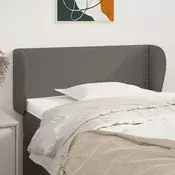 Uzglavlje s ušima sivo 83x23x78/88 cm od umjetne kože