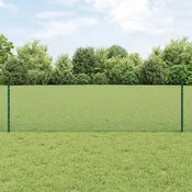 Vidaxl Varjen žični ograjo s stebri 100 x 0,6 m Jeklo s PVC premazom