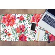 Decormat Namizna podloga Red flowers 120x60 cm