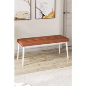 Hanah Home klupa Pera, 105 cm, terakota / bela