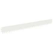 Vidaxl Robovi trave 50 szt. 103 x 10 cm Jeklo Bela