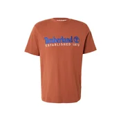 TIMBERLAND Majica ESTABLISHED 1973 mornarska/rjasto rjava/bela