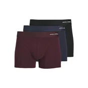 JACK & JONES Boksarice mornarska / bordo / črna / bela