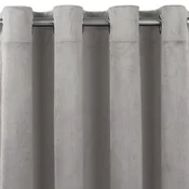 Curtain VILA color gray style classic silver silver metal eyelets velvet 530x225 HOMEDE