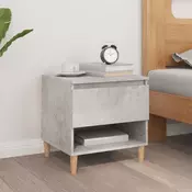 Vidaxl vidaXL Nočna omarica betonsko siva 50x46x50 cm