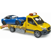 BRUDER autotransporter MB Sprinter + auto Roadster 50 cm