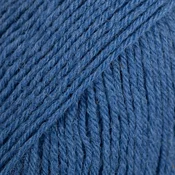 Drops Fabel Uni Colour 108 Royal Blue Pletilna preja