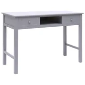 Pisaci stol sivi 110 x 45 x 76 cm drveni
