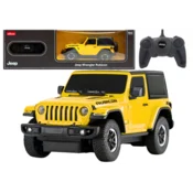 shumee Avtomobil Jeep Wrangler JL Rubicon na daljinsko upravljanje RC Rastar rumen 1:24