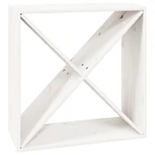 Ormaric za vino bijeli 62 x 25 x 62 cm od masivne borovine